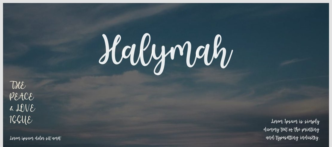 Halymah Font