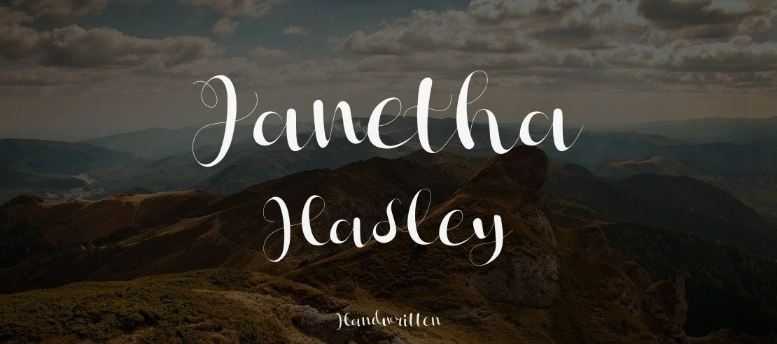 Janetha Hasley Font