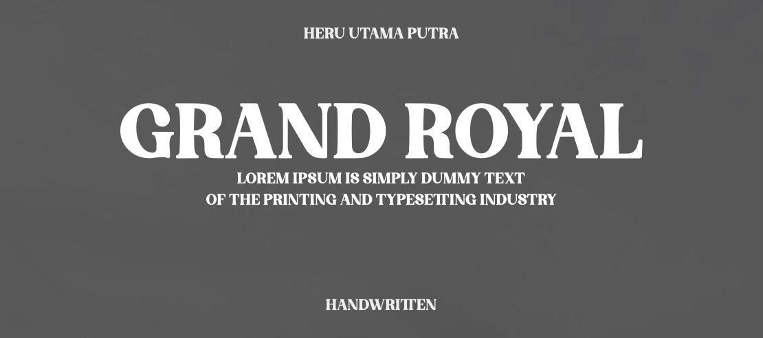 Grand Royal Font