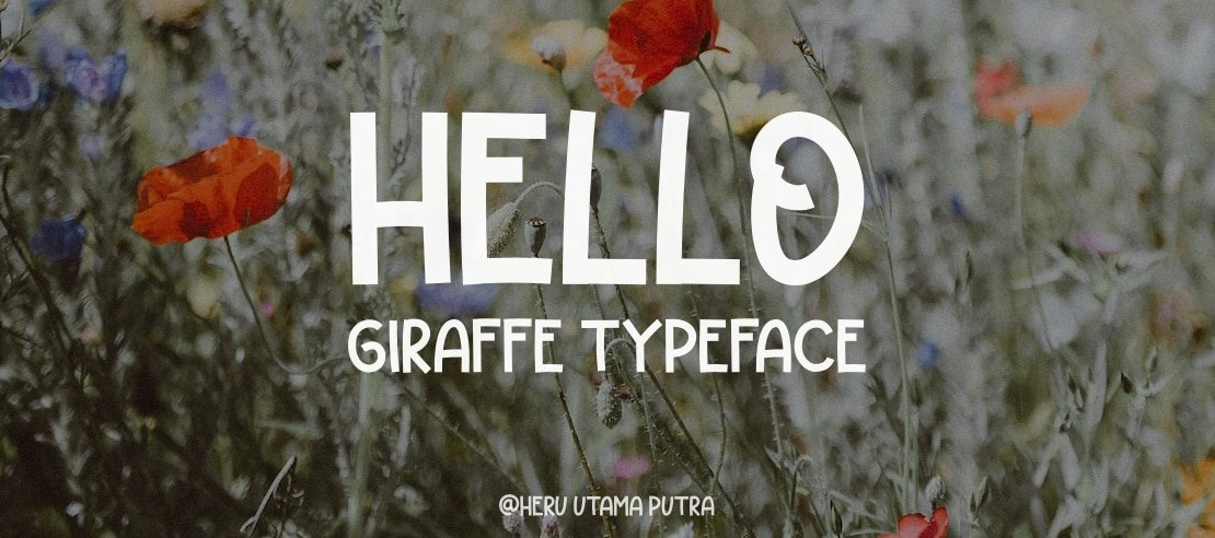 HELLO GIRAFFE Font