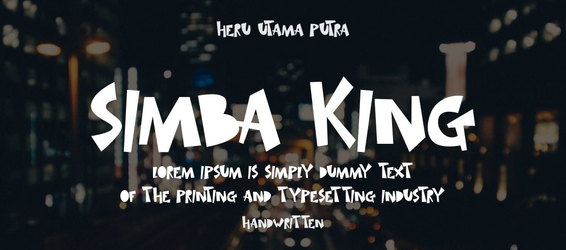 SIMBA KING Font