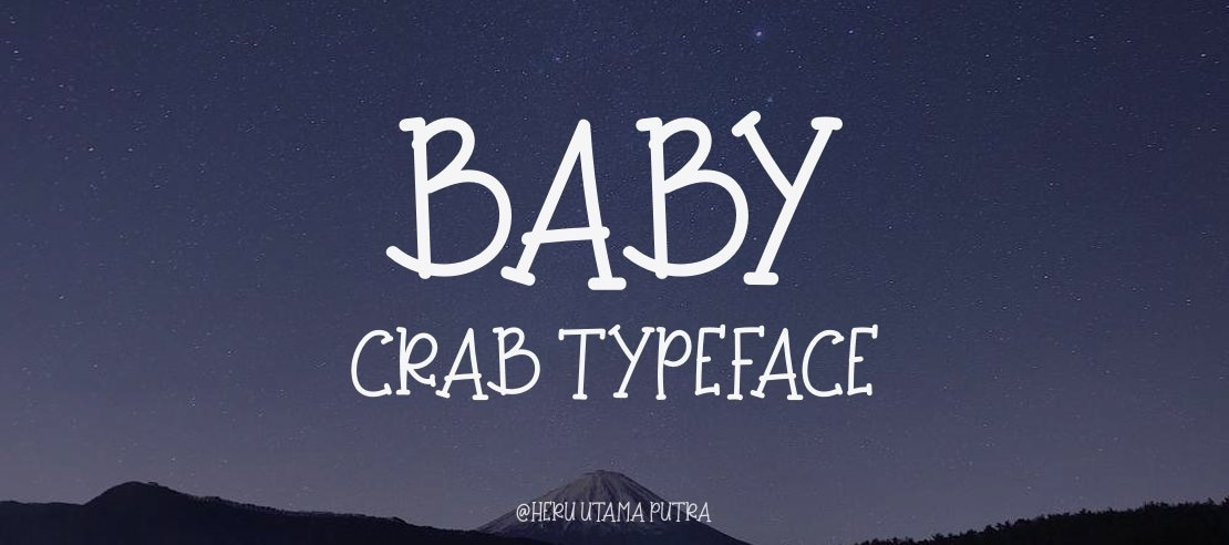 Baby Crab Font