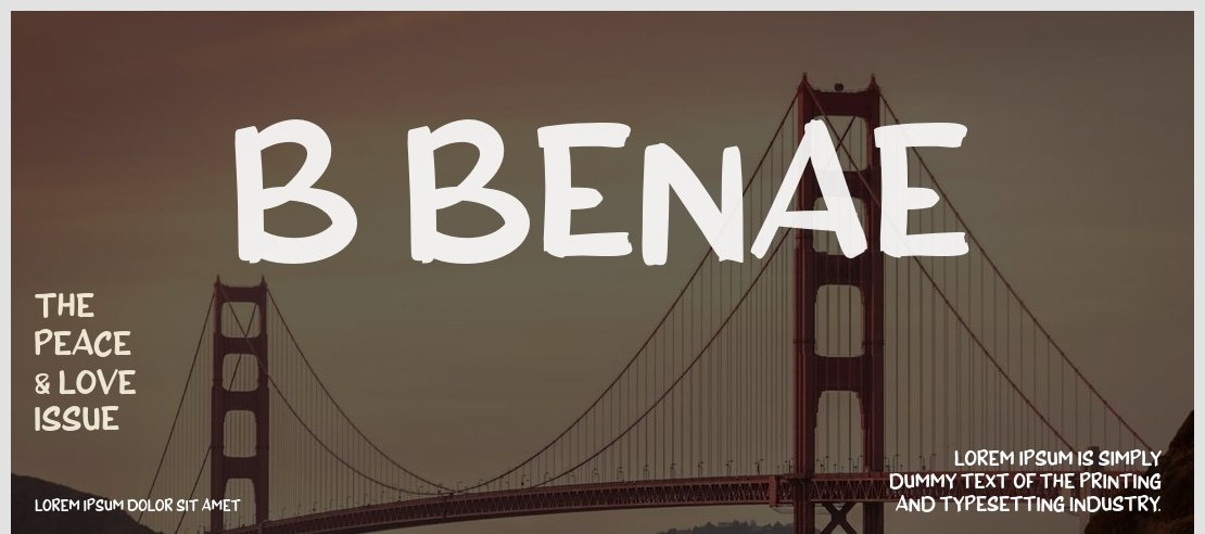 b Benae Font