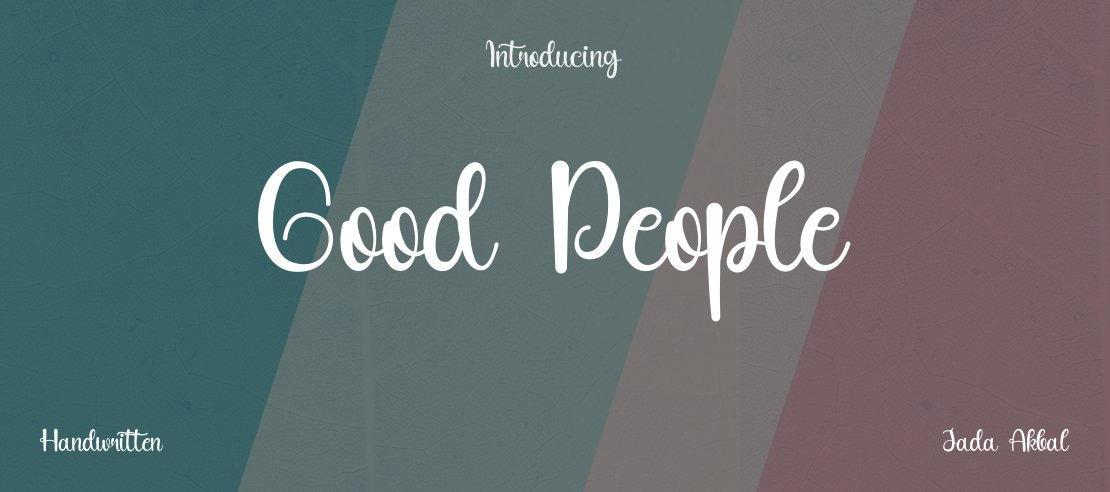 Good People Font