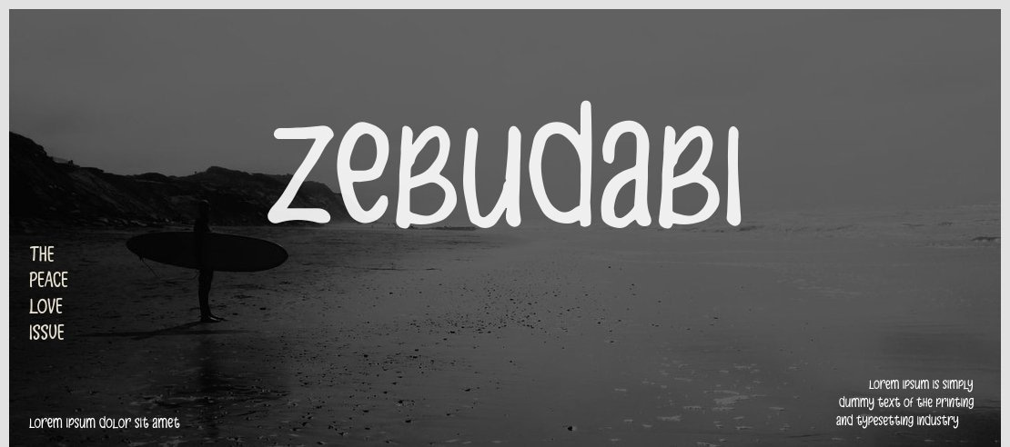Zebudabi Font