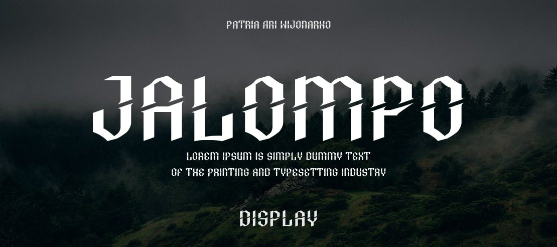 Jalompo Font