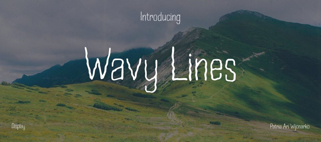 Wavy Lines Font