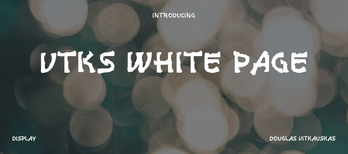 VTKS White Page Font Family