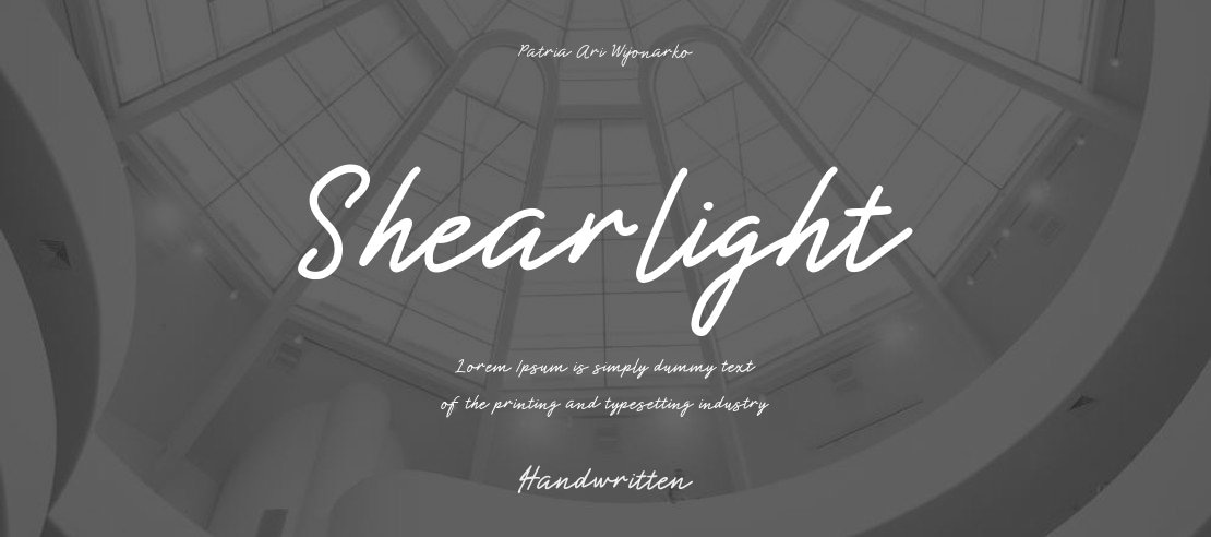 Shearlight Font