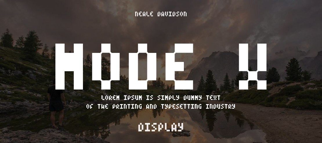 Mode X Font