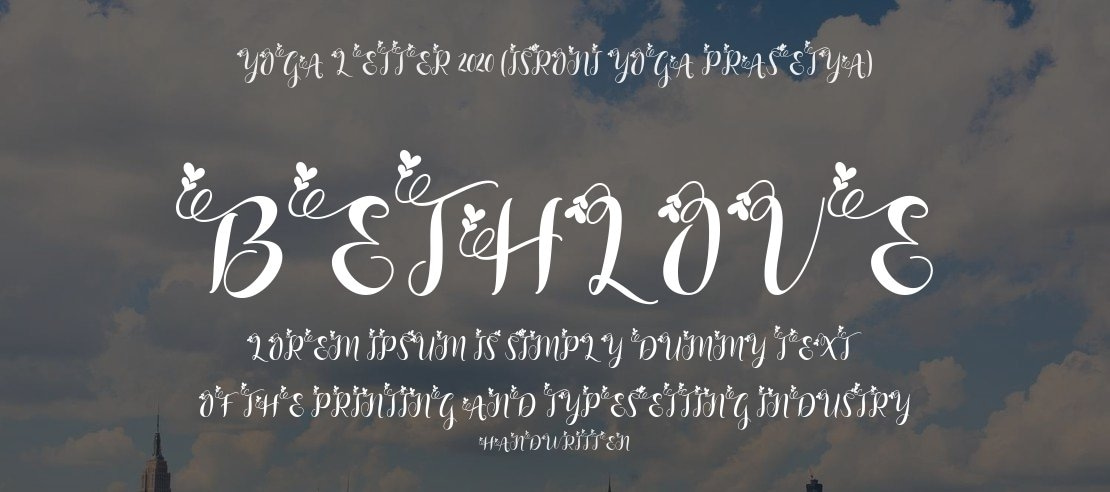 Bethlove Font