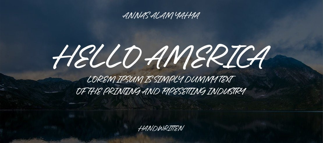 Hello America Font