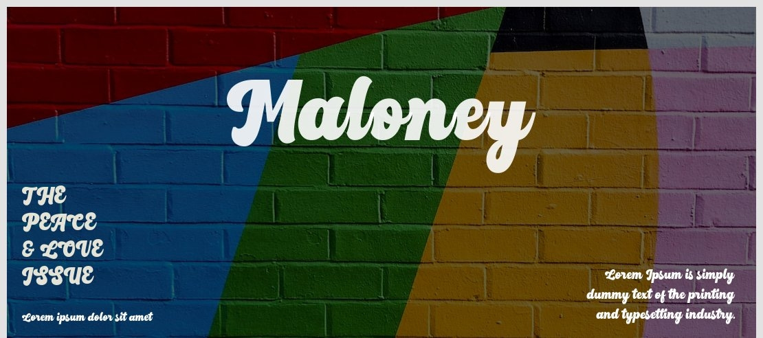 Maloney Font Family