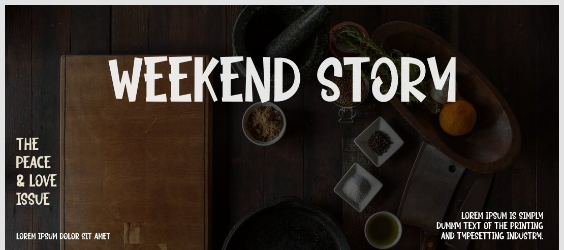 Weekend Story Font