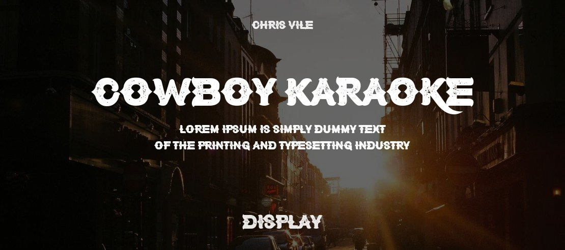 Cowboy Karaoke Font