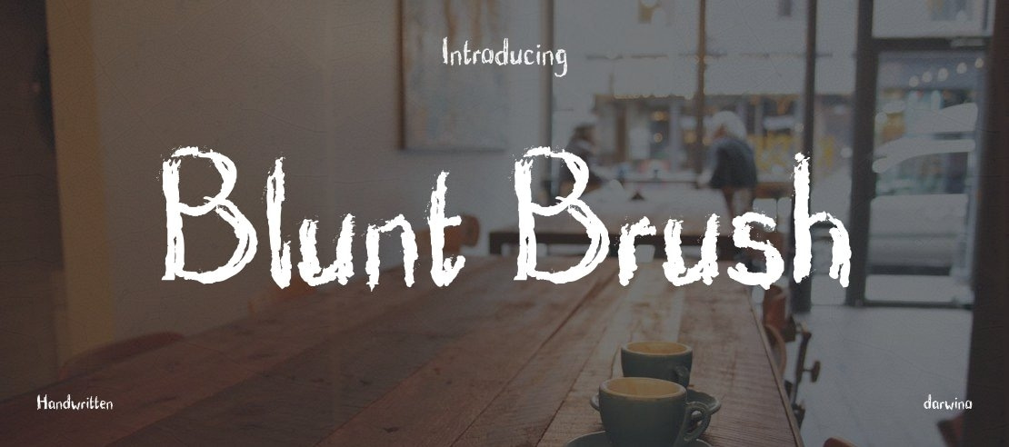 Blunt Brush Font