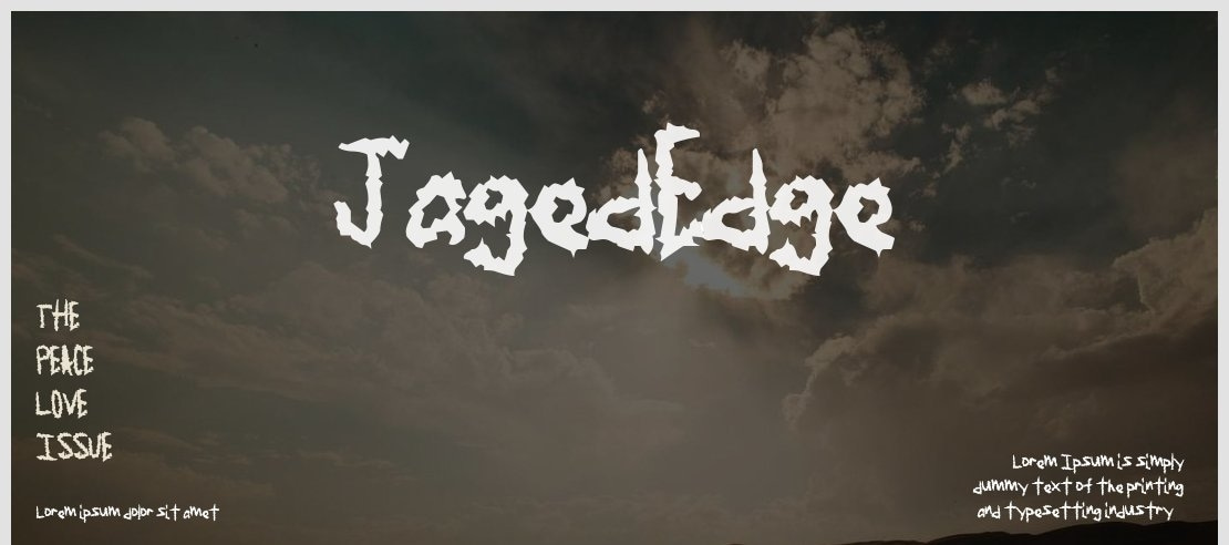 JagedEdge Font