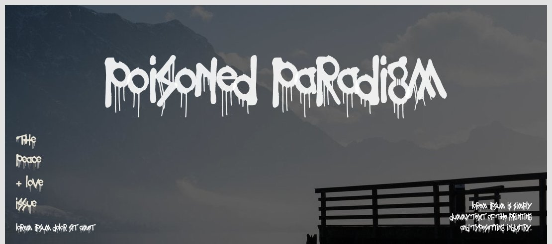 Poisoned Paradigm Font