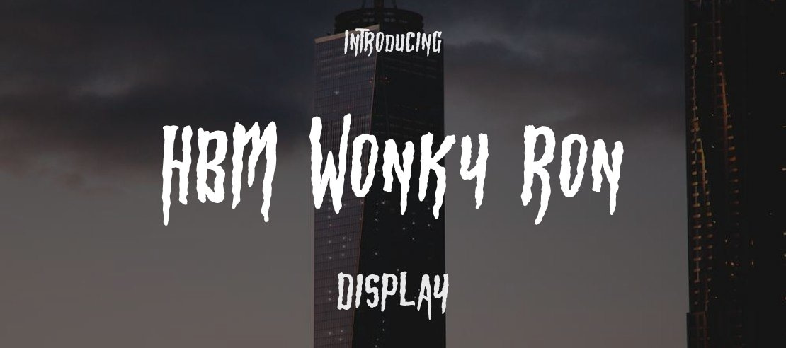 HBM Wonky Ron Font