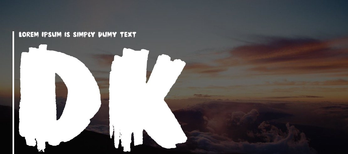 DK Black Mark Font