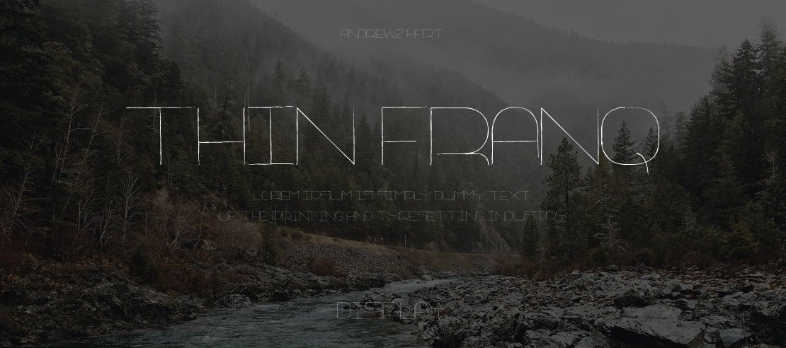 Thin Franq Font