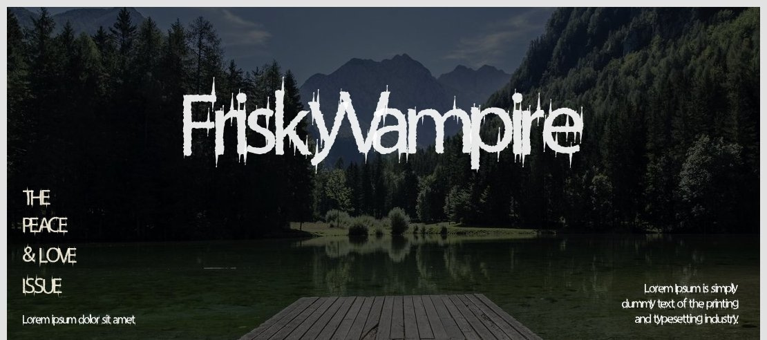 FriskyVampire Font