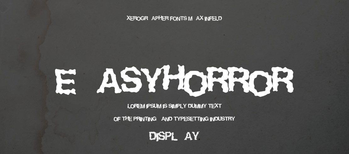 EasyHorror Font