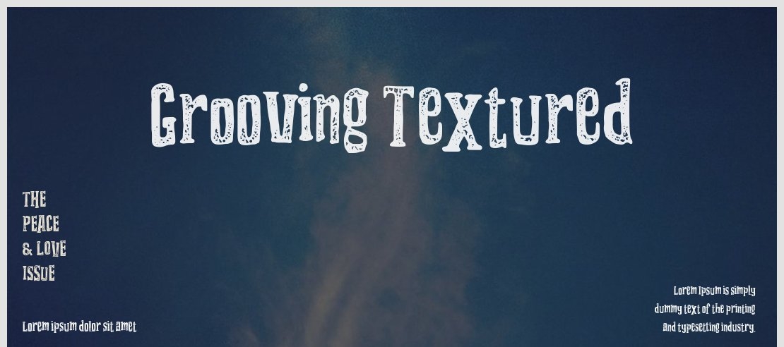 Grooving Textured Font