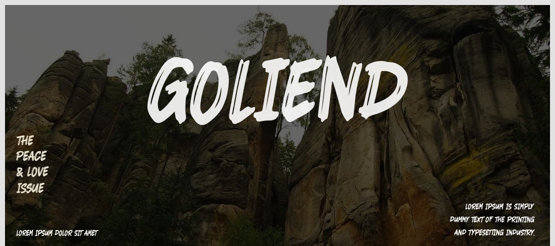 Goliend Font