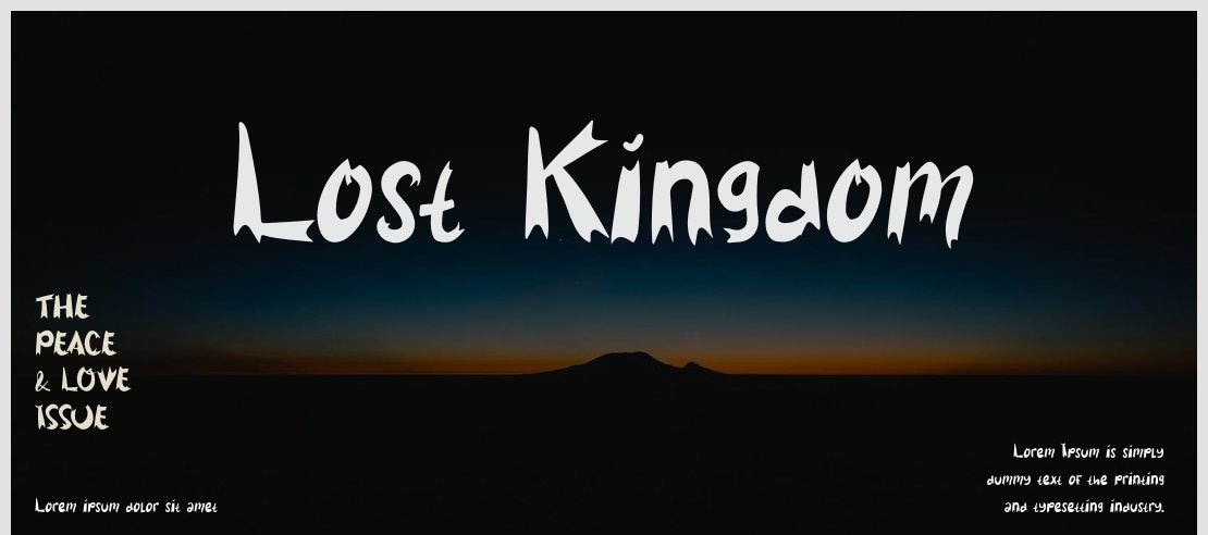 Lost Kingdom Font