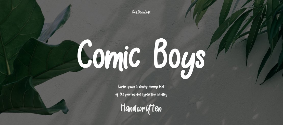 Comic Boys Font