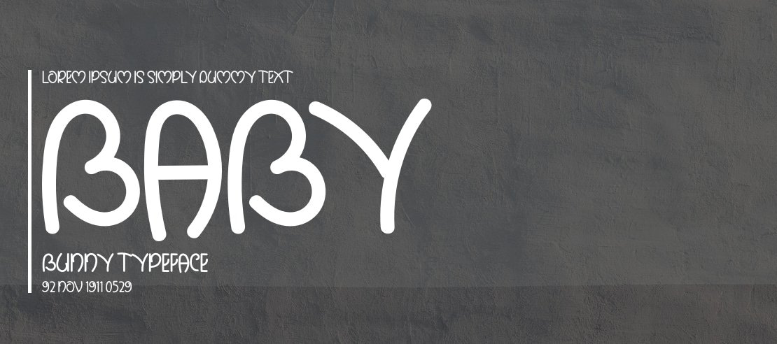 Baby Bunny Font