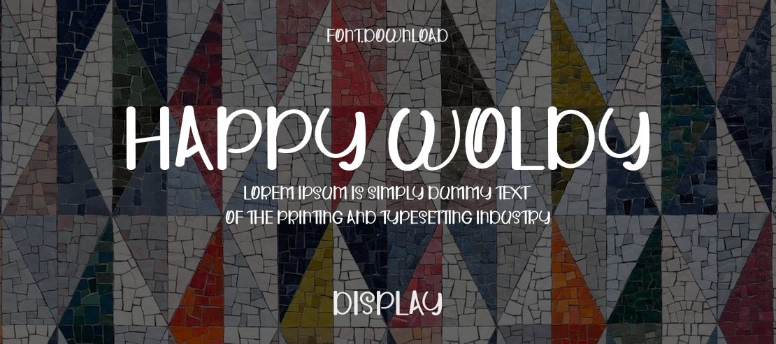 HAPPY WOLDY Font