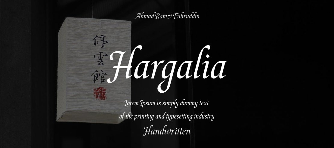 Hargalia Font