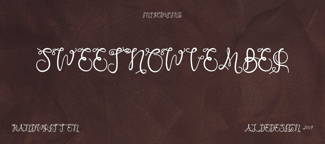 Sweet Nowvember Font