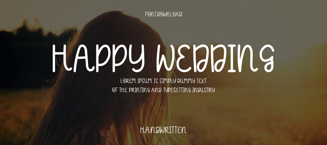 Happy Wedding Font