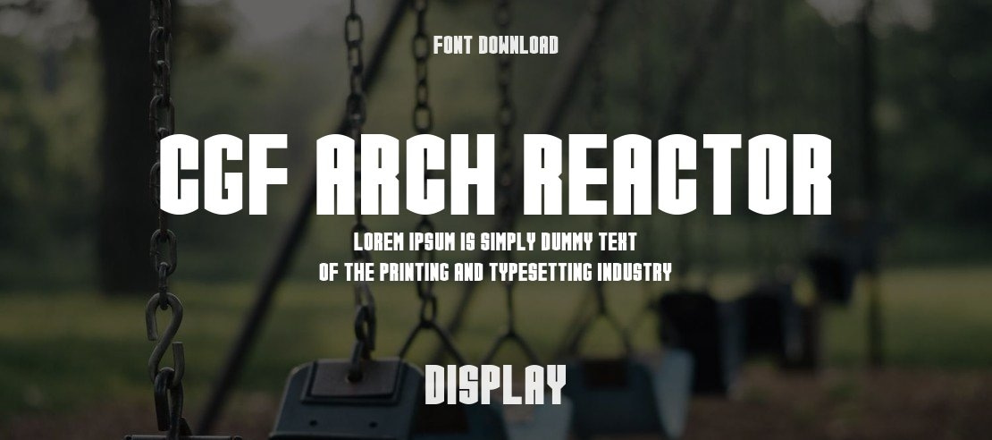 CGF Arch Reactor Font