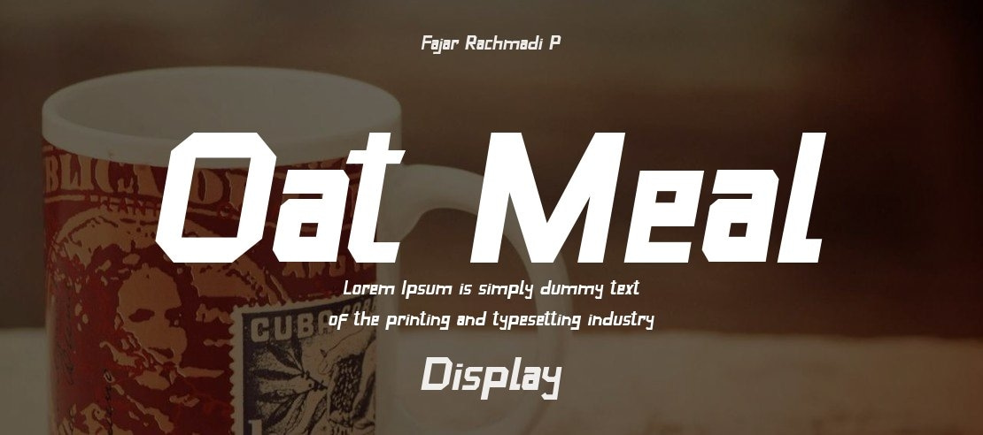 Oat Meal Font