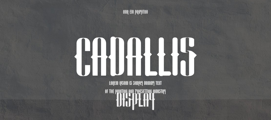 Cadallis Font