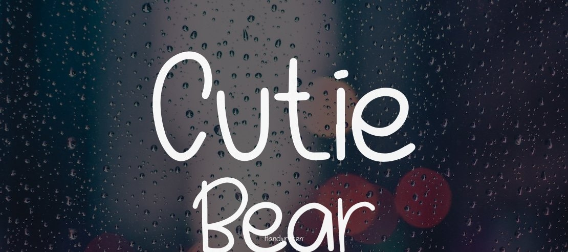 Cutie Bear Font