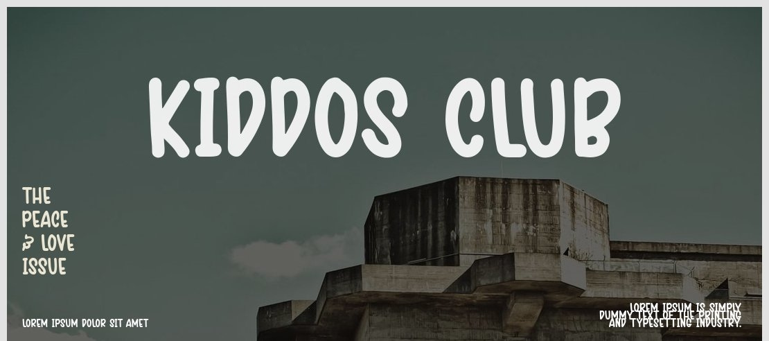 Kiddos Club Font