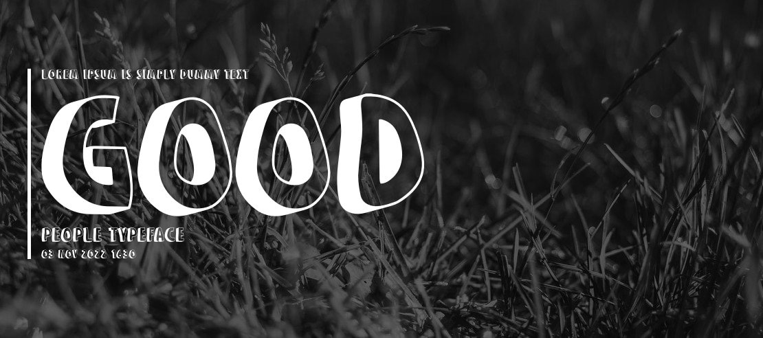 GOOD PEOPLE Font