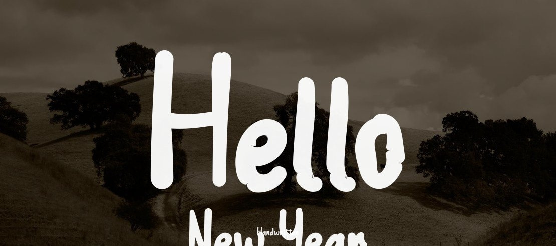 Hello New Year Font