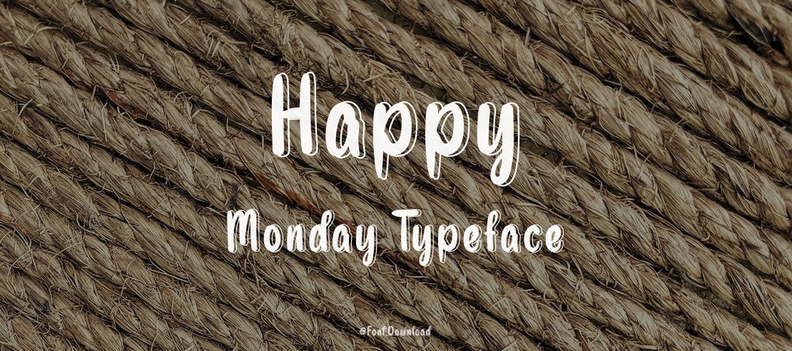 Happy Monday Font