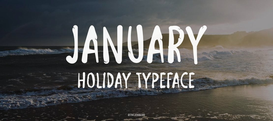 January Holiday Font