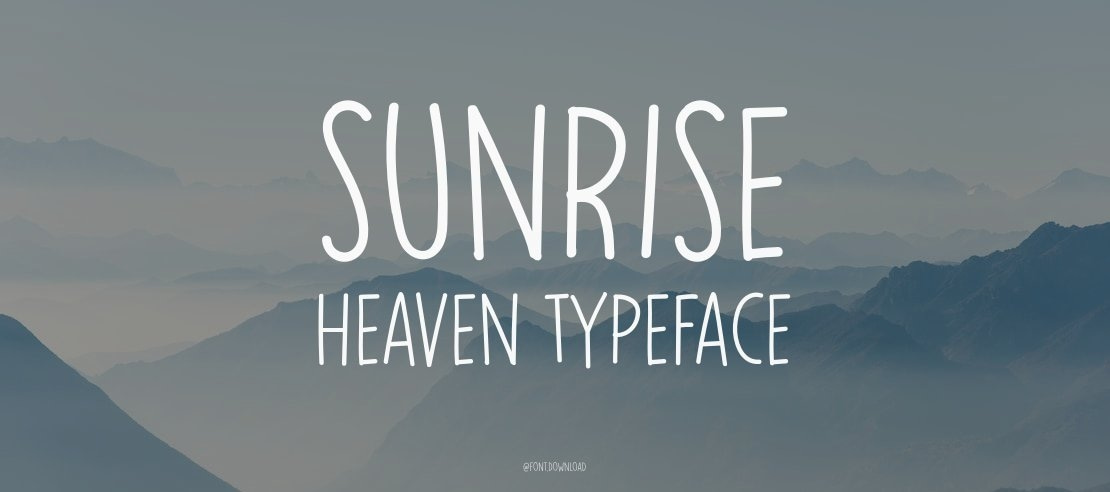 Sunrise Heaven Font