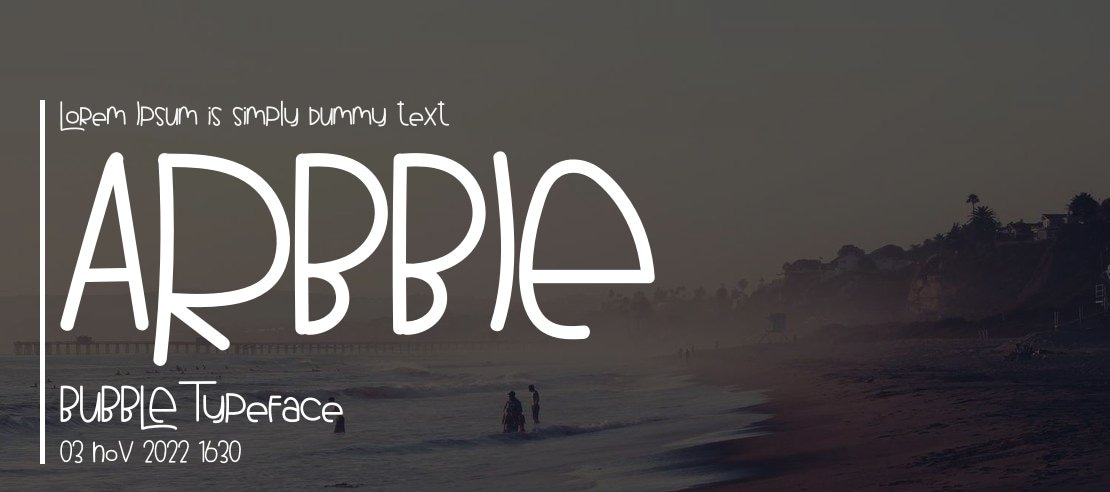 ARBBIE BUBBLE Font