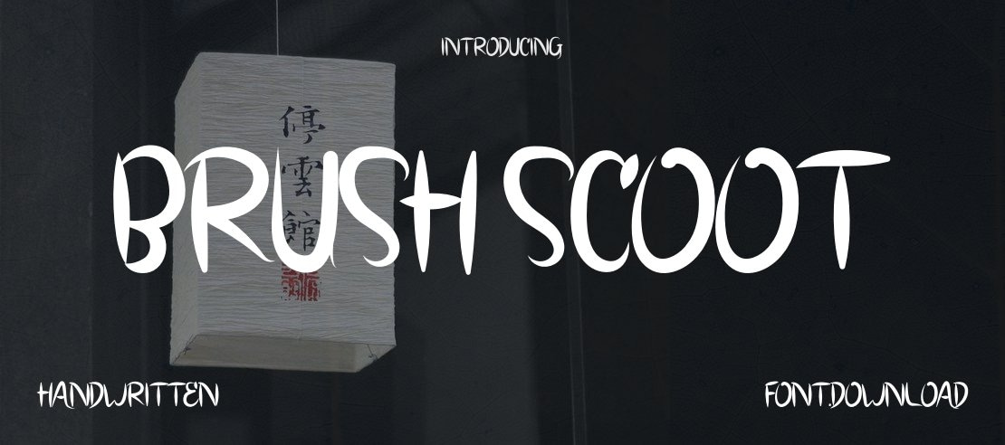 BRUSH SCOOT Font