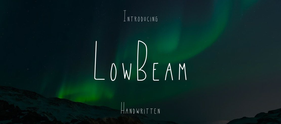 LowBeam Font Family