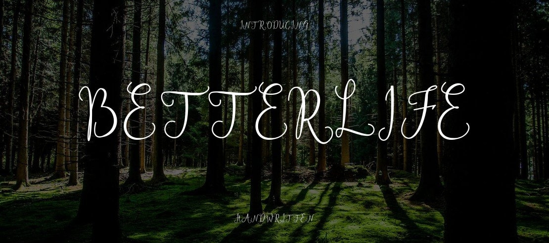 betterlife Font